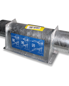 Lower part f/silo boot M125 1-line continuous auger